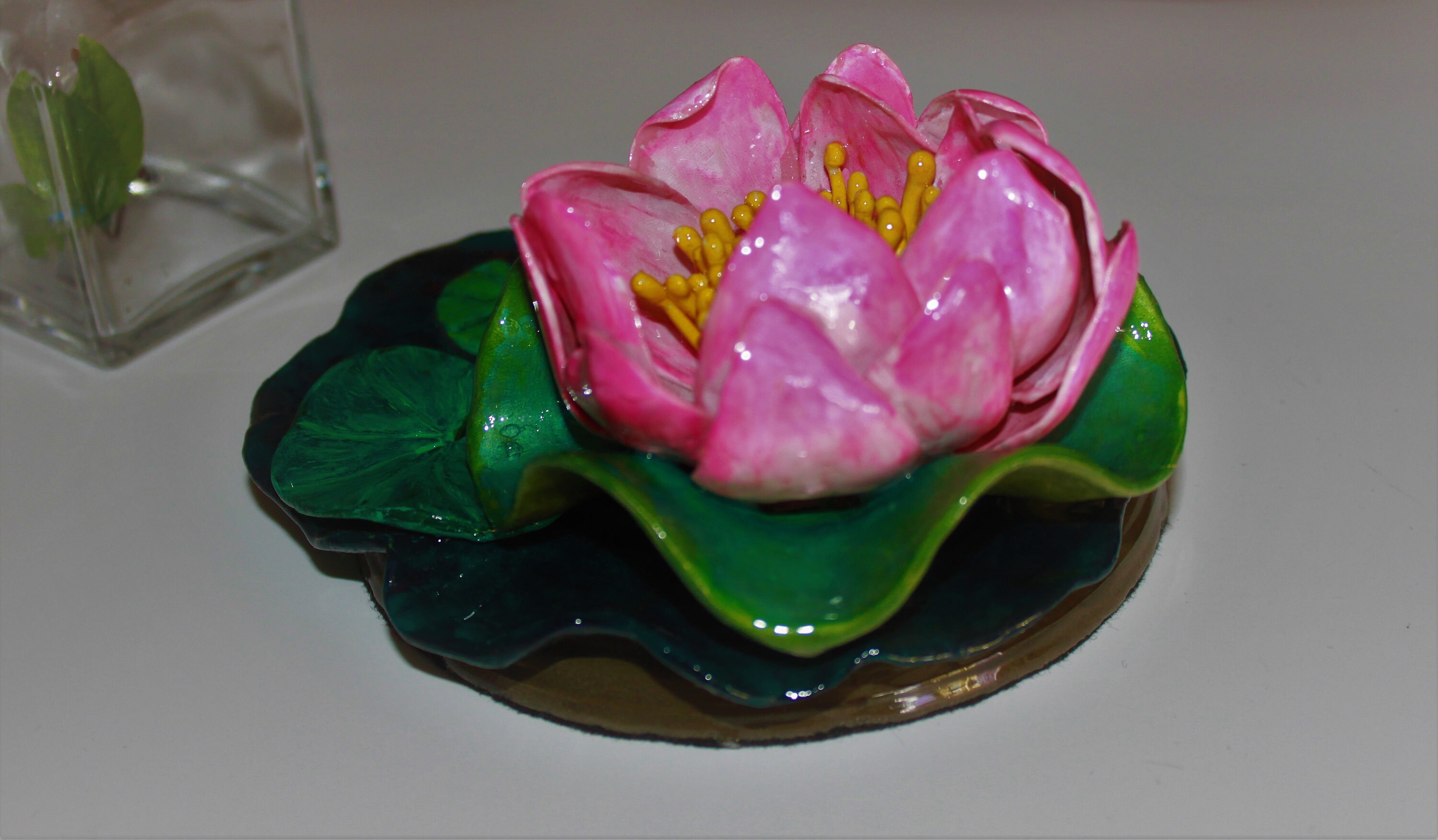 Beautiful Handmade Lotus Flower on Lily Pad Incense Holder Etsy