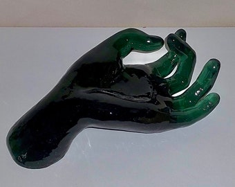 EMERALD GREEN HAND Incense Holder