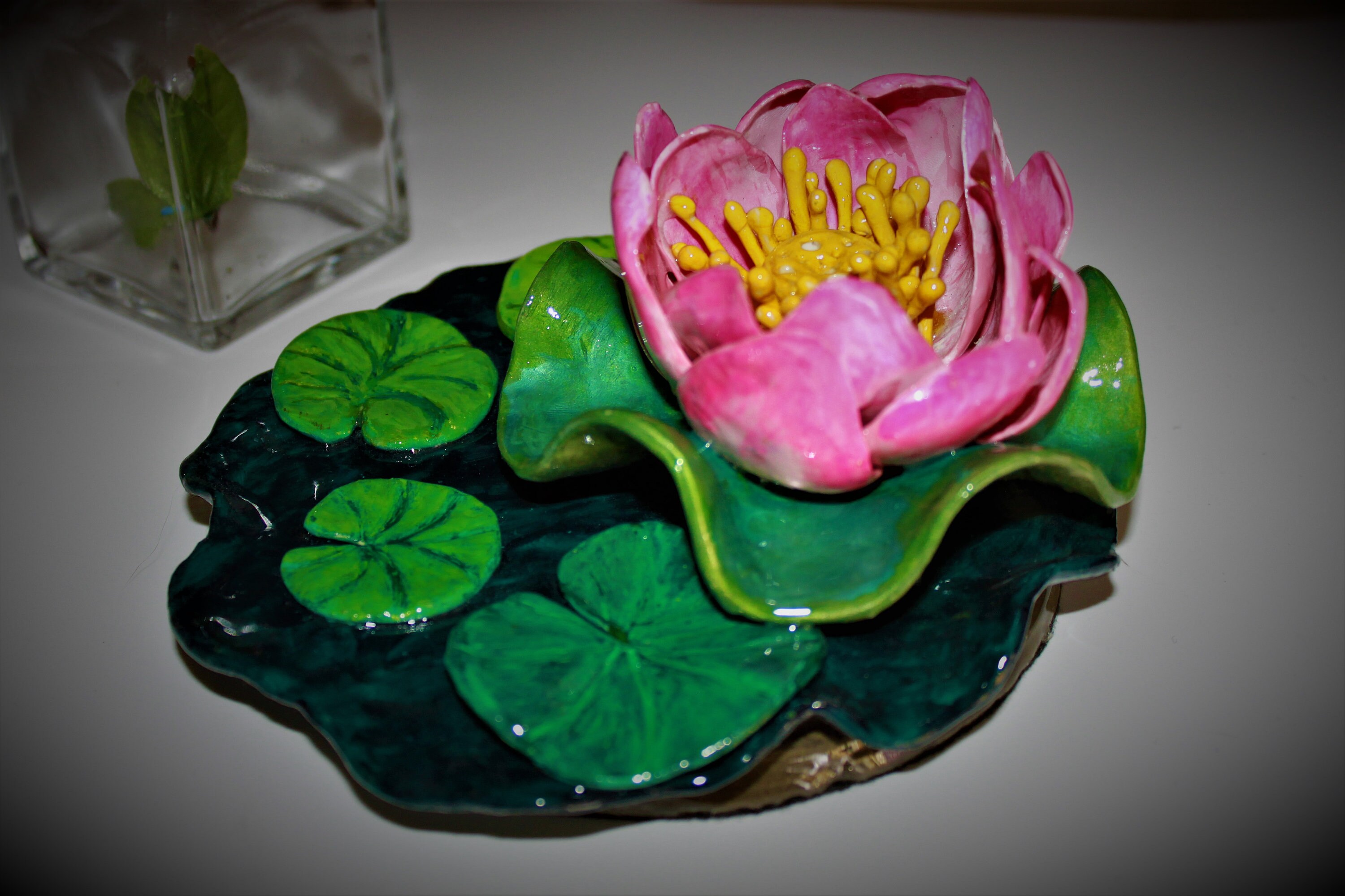 Beautiful Handmade Lotus Flower on Lily Pad Incense Holder Etsy