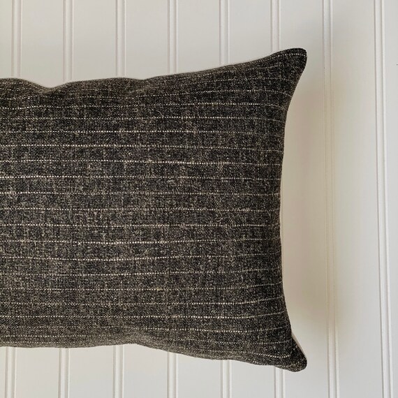Manhatta Stripe Zipper Long Lumbar Pillow Cover 12x46 Etsy