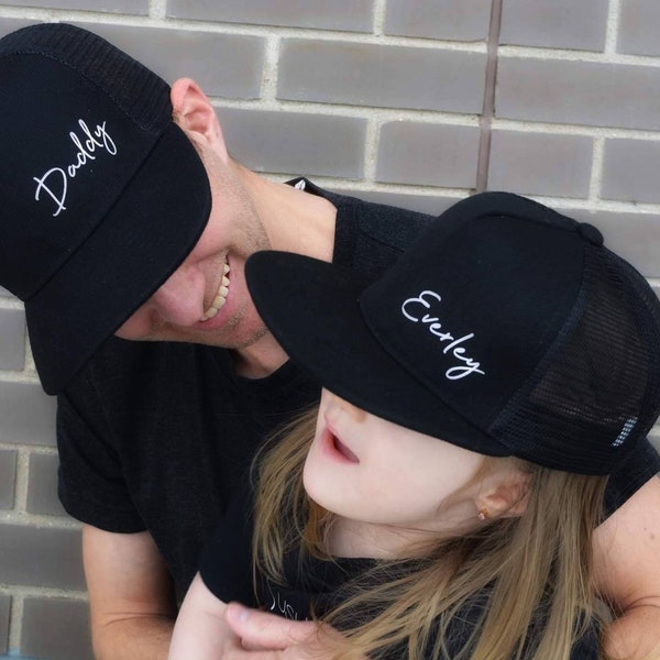 Daddy and Me Personalized hat - snapback - daddy and me - fathers day - gift for dad - for him - kids hat - unisex - gift for kids - hipster