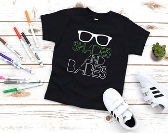 shades and babes - funny tshirt - graphic tee - baby shower gift - gift for kids - baby clothes - kids clothes - baby gift - summer - cute