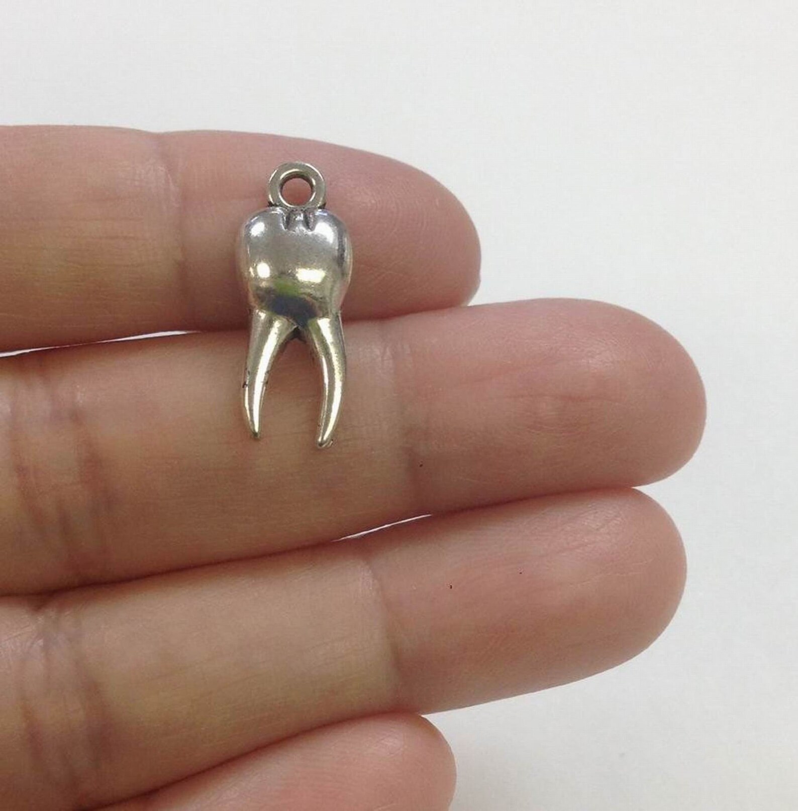 10 Dental Tooth Charm Dentist Charm Wisdom Tooth Charm Etsy