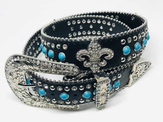 Western Cowgirl Rhinestone Belt Concho 