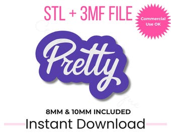 Cute Straw Topper STL + 3MF | 8mm & 10mm | Stanley Topper | Aesthetic 3D Print File | Commercial Use