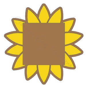Sunflower Sticky Note Holder STL File