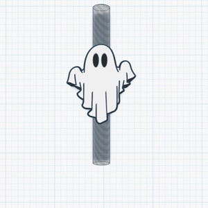 Ghost Straw Topper STL File