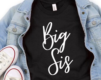 Big Sister Toddler Girl Shirt | Shirts for Little Girls | Sister Tees | Little Girl Shirts | Baby Girl Shirt | Toddler Short Sleeve Tee