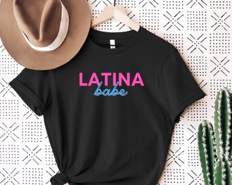 Women's Latina Babe Short-Sleeve Graphic Tee | Latina Empowerment | Latina Shirt | Cool Latina Shirt | Latina Woman Shirt