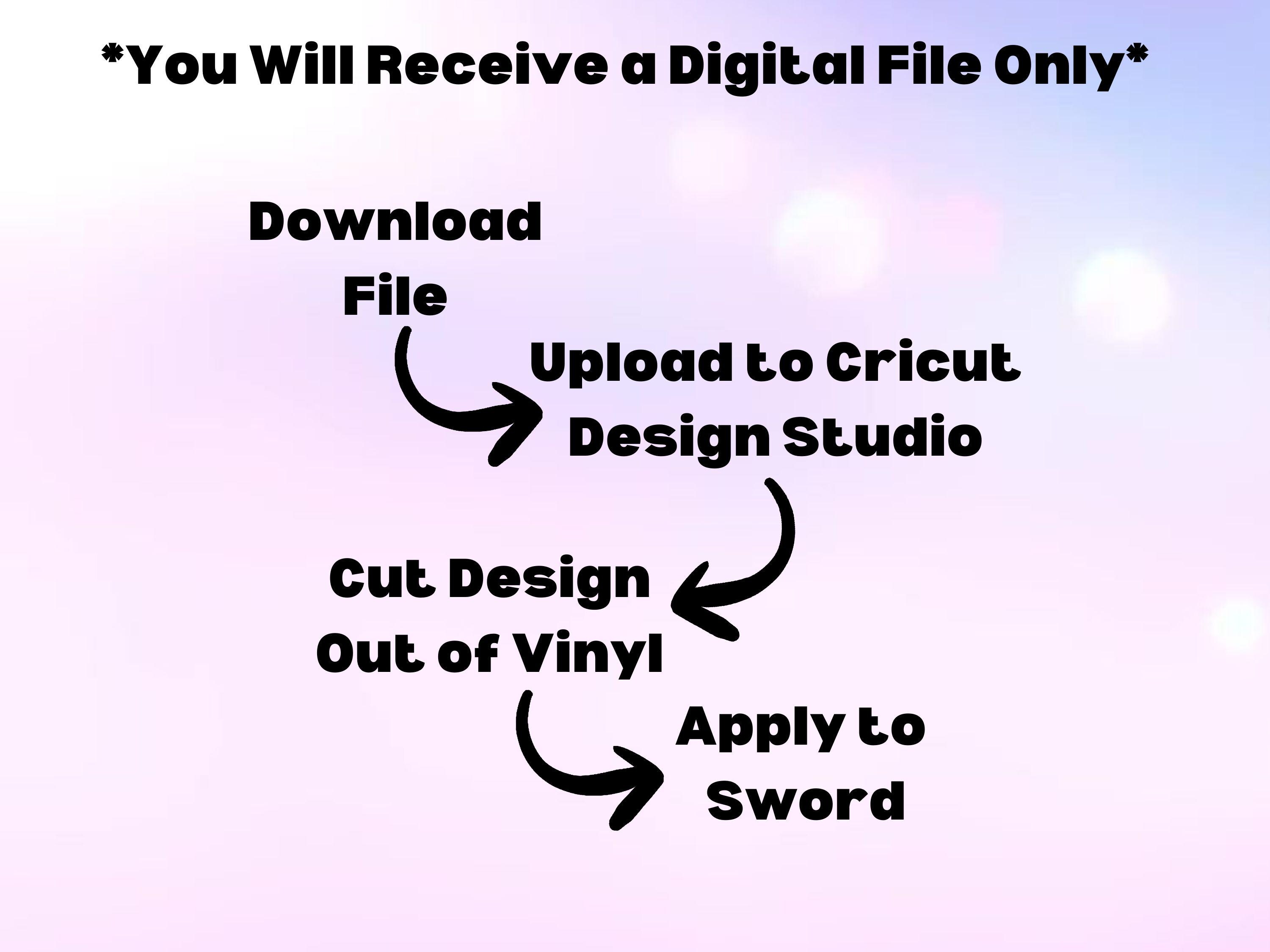 DIY Rumi Sword SVG File | K-pop Demon Hunters Huntrix Sword Design ...
