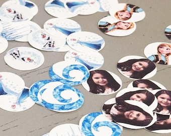 Confeti facial imprimible / Decoración de fiesta DIY / Descarga instantánea en PDF y plantilla de Canva