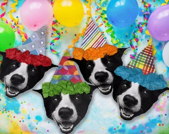 Custom Dog Face Banner | Pet Birthday Banner | Dog Birthday | Cat Birthday *FREE SHIPPING*