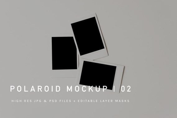 Download Polaroid Mock Up Jpg Psd Polaroid Mockup Psd Etsy