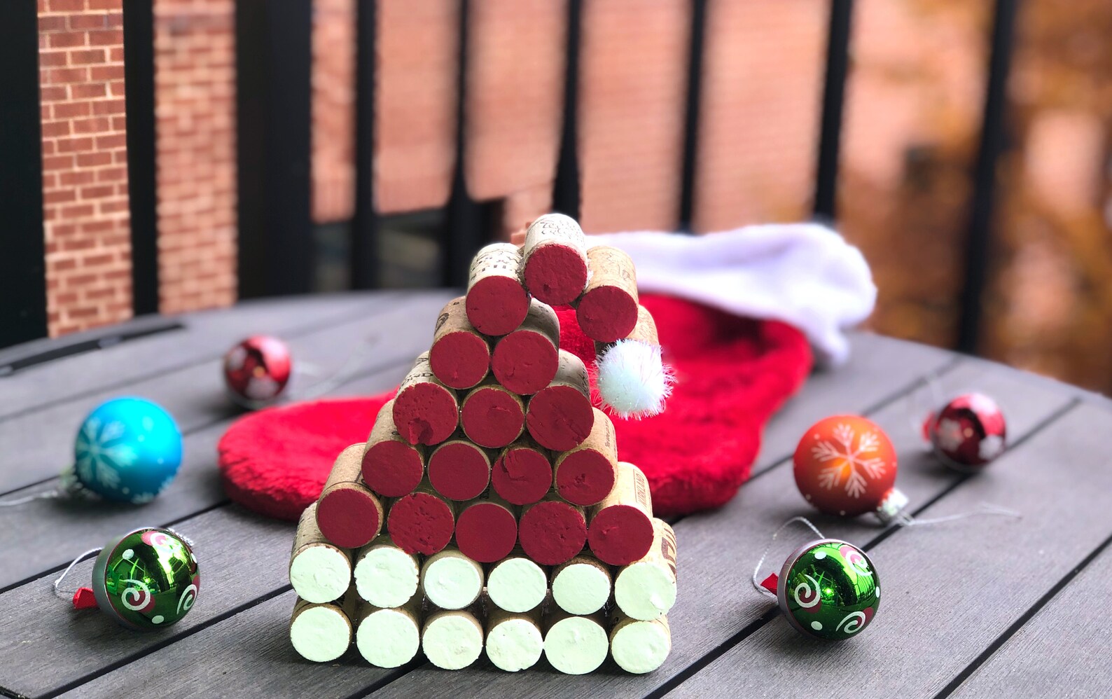 Wine Cork Santa Hat Etsy