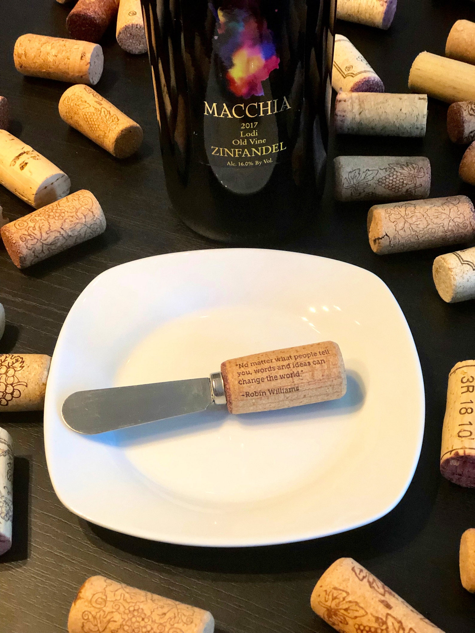 Individual Wine Cork Cheese Spreader Vineyard Wedding Favor Etsy