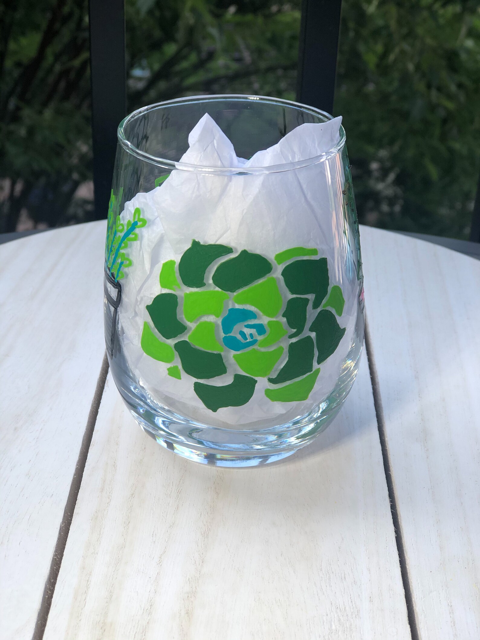 Plant Wine Glass Four Sides Succulent Wine Glass Cactus Etsy