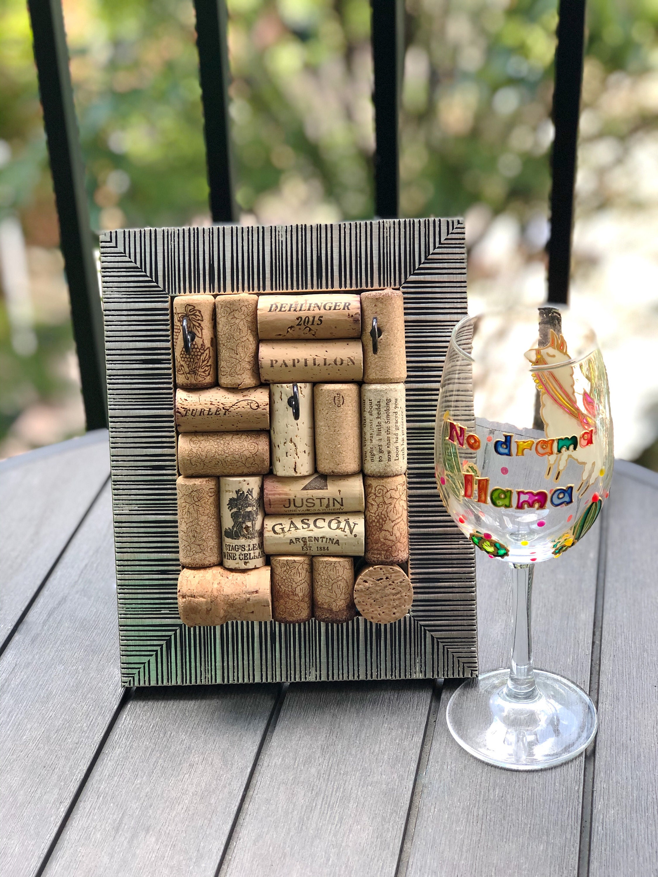 Wine Cork Key Holder Jewelry Organizer Wine Cork Board Etsy