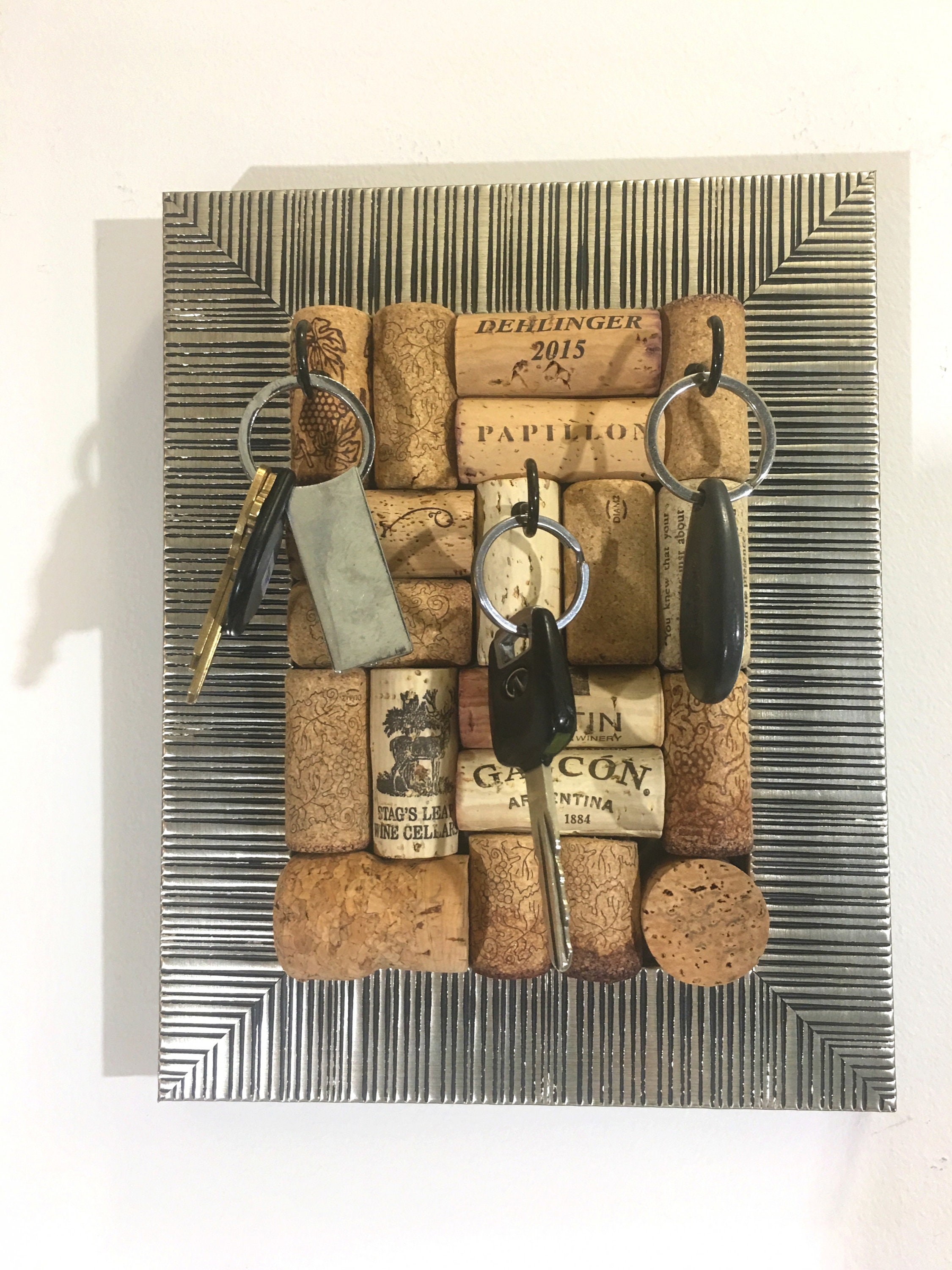 Wine Cork Key Holder Jewelry Organizer Wine Cork Board Etsy