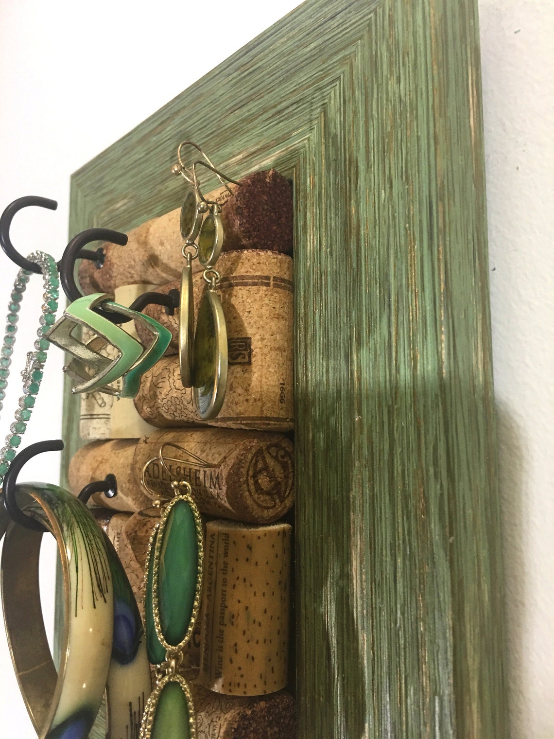 Wine Cork Board Jewelry Organizer Home Office Decor for Etsy