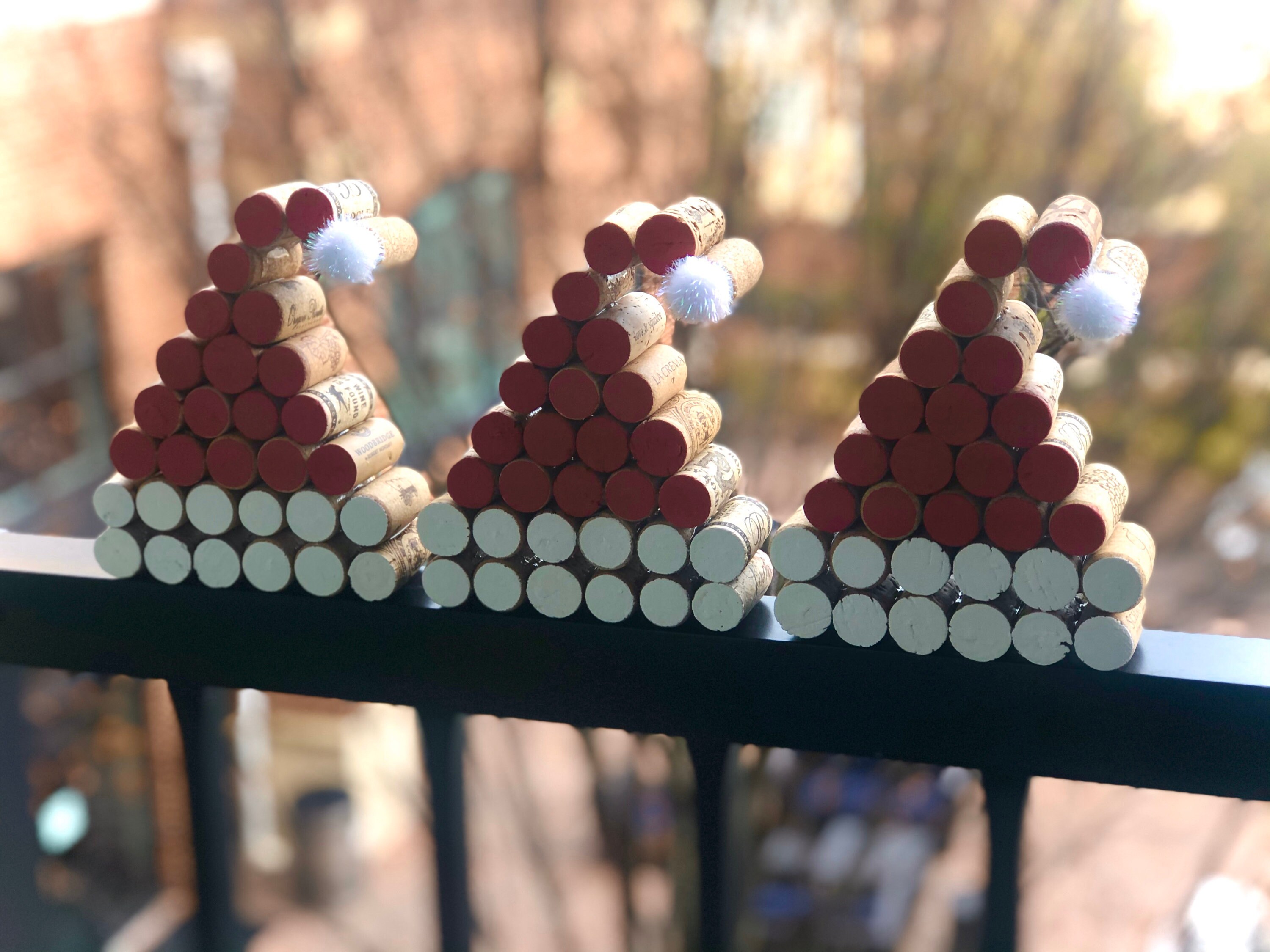 Wine Cork Santa Hat Etsy