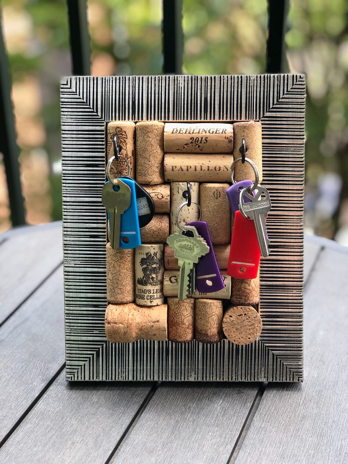 Wine Cork Jewelry Holder Wine Lover Gift Zebra Jewelry Etsy