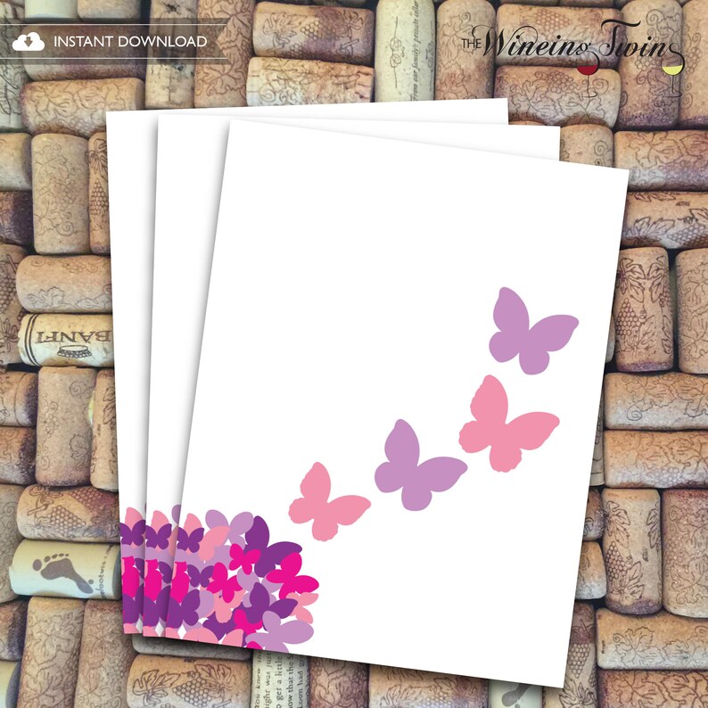 Butterfly Baby Shower Guest Book Printable Guest Book Etsy