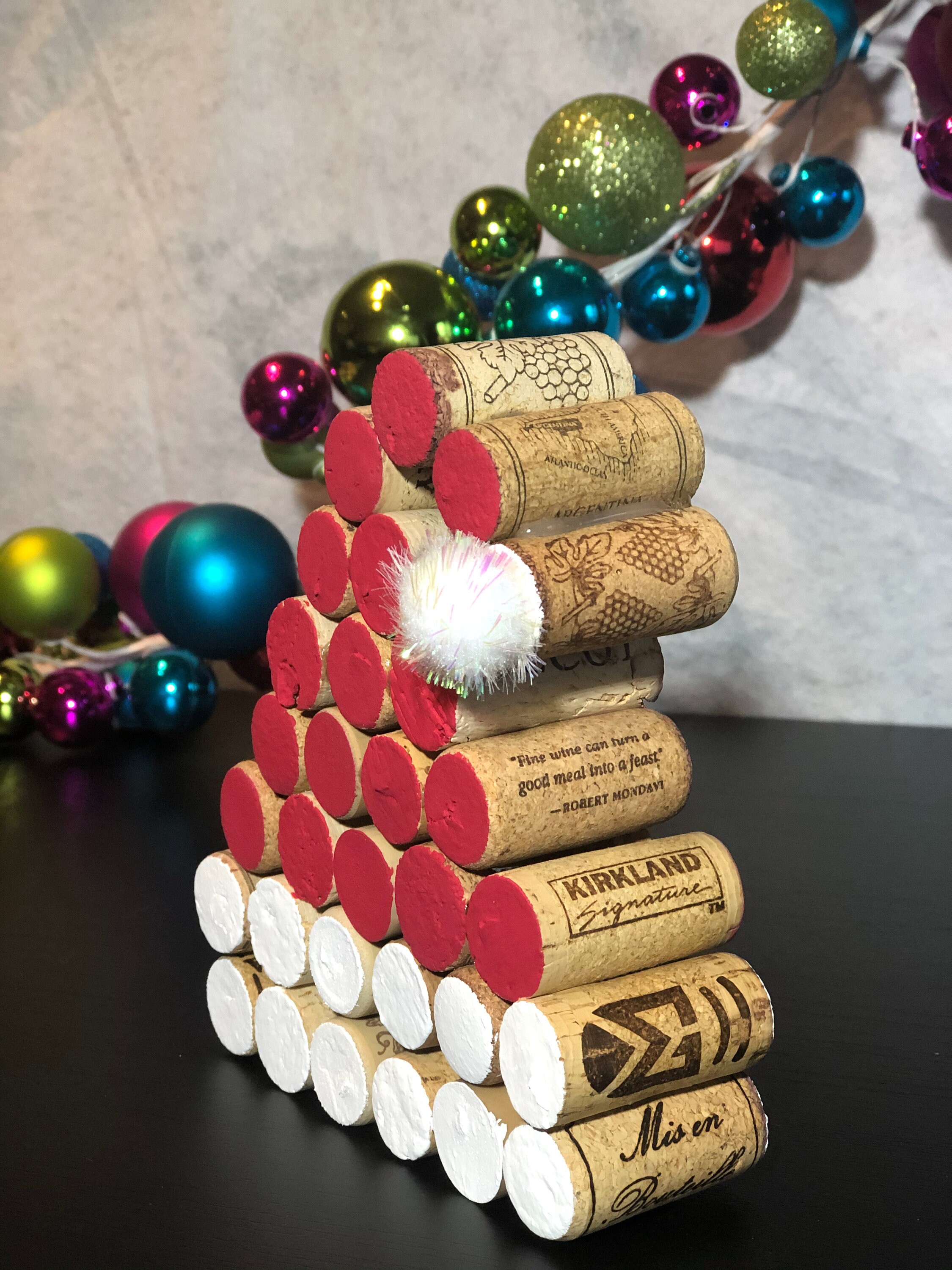 Wine Cork Starbucks Cup Christmas Ornament Craft - The Homespun