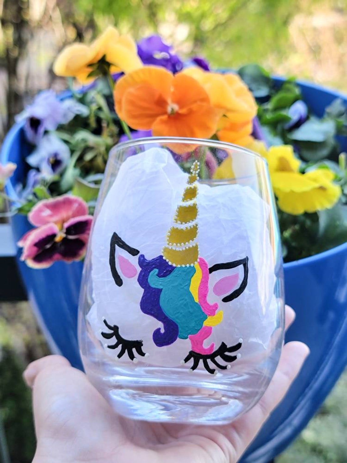 Unicorn Wine Glass Cute Gifts for Best Friend Wine Gifts for Etsy