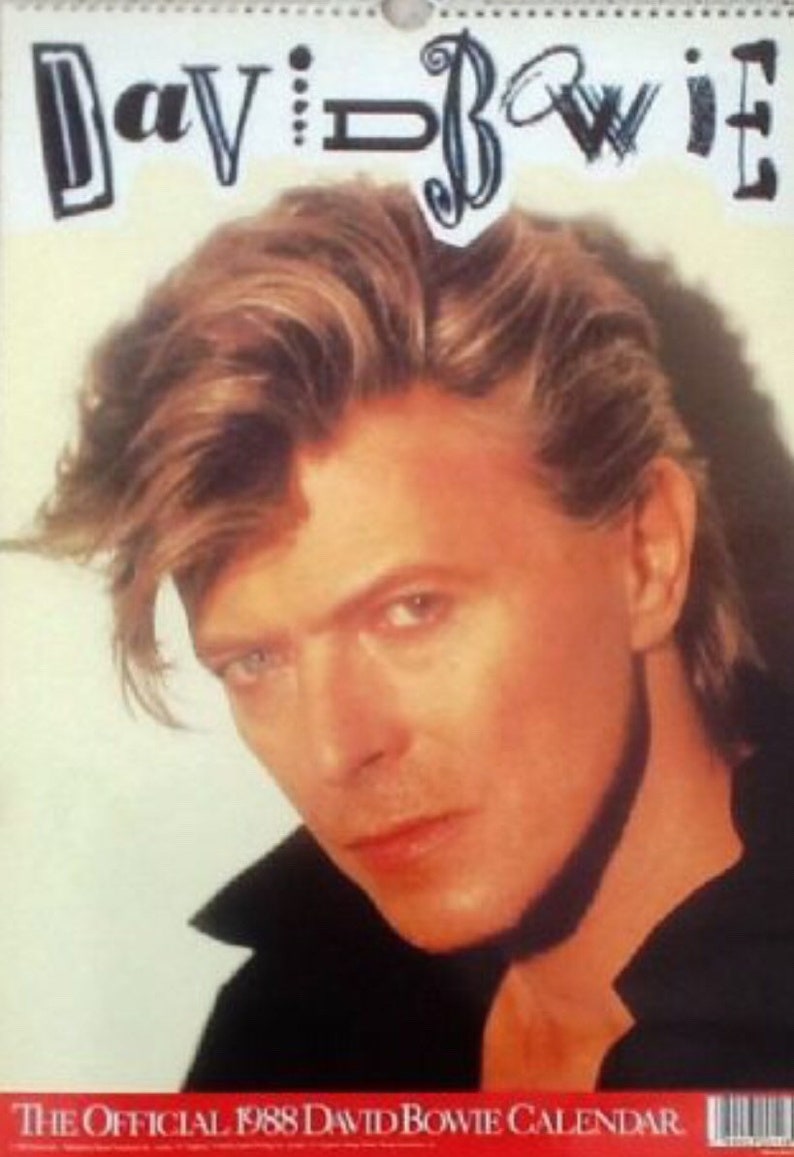 David Bowie 1988 Calendar Etsy