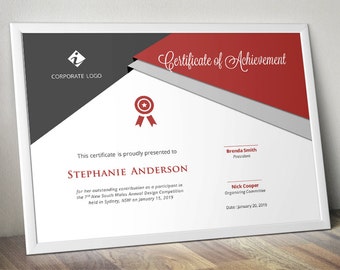 curve corporate business certificate template for ms word etsy