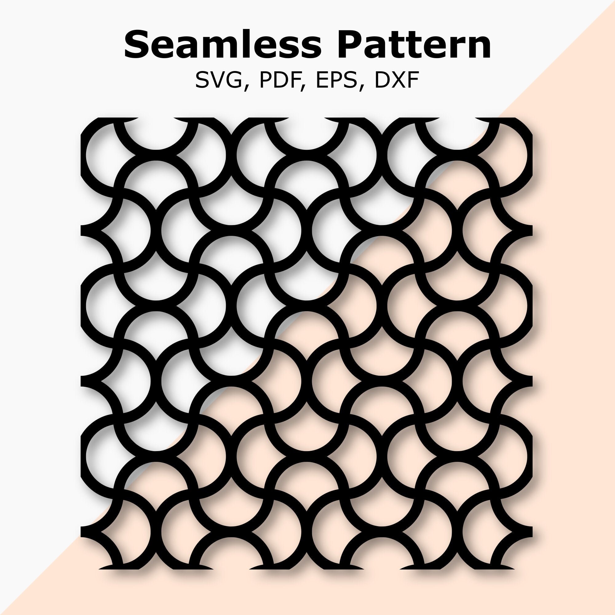 Seamless Repeating SVG Pattern Cricut Stencil svg svg cut Etsy