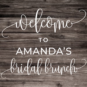 Hochzeit Brunch Willkommensschild, SVG Cut Files, Hochzeit Poster Schild, Vektor, Cricut, Silhouette, dxf, png, pdf, eps | 0153