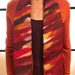 Flames silk scarf - Silk scarf Flames