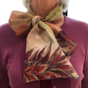 Bromélia silk scarf - Silk scarf Bromelia