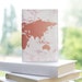 Marble Map Passport Cover Leather Passport Holder Passport Woman Travel Document Holder Travel Wallet Passport Case Passport Print CL6133 