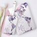 World Map Purple Marble Your name on Passport Holder PU Leather Cover For Cards Case Travel Accessories Woman Wallet With Luggage Tag CL6270 