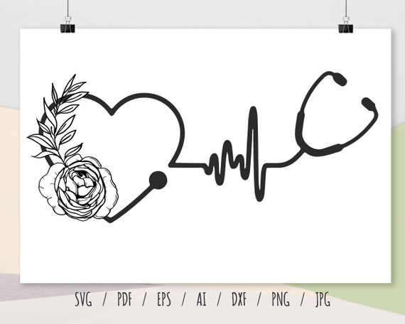 Download Floral Doctor Logo Flower Vignette Printable Image Svg Zip Etsy