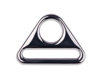 LIQUIDACIÓN DE ACCESORIOS PARA BOLSAS - Anillos triangulares de 3,8 cm (1,50") - Plateados - 4 piezas