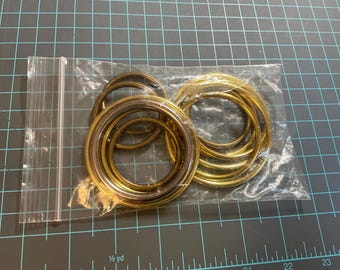 BAGMAKING SUPPLIES DESTASH - Lot of 12 Assorted Rings