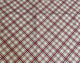 COTTON FABRIC DESTASH - Waverly Inspirations Bias Plaid - 1 yd