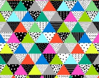 Cotton Fabric Destash - Black and White with a Touch of Bright - StudioE - 1 yard