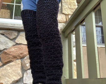 Crocheted Slouchy Legwarmers