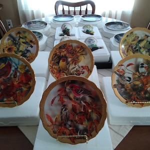 6 Bradford Exchange &quot;Illusive Wings&quot; Collector Plate Complete Set of 6