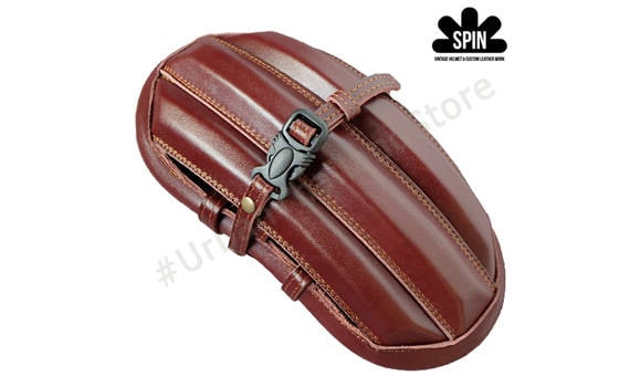 Casque Vélo Spin Vintage – Cuir Vegan – Taille L – Pour Eroica – Neuf