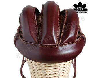 Indiana Jones Kostm Herren EBON Heroic Vintage Fahrradhelm  Braune  Kopfbedeckung Im Retro-Style