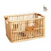 BB.BikeBasket Rear Wicker Bike Bicycle Basket on Back Rack for Folding City Cruiser Pet Large