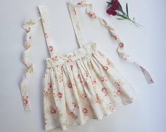 Suspender Skirt, floral, size 1, size 2, size 4