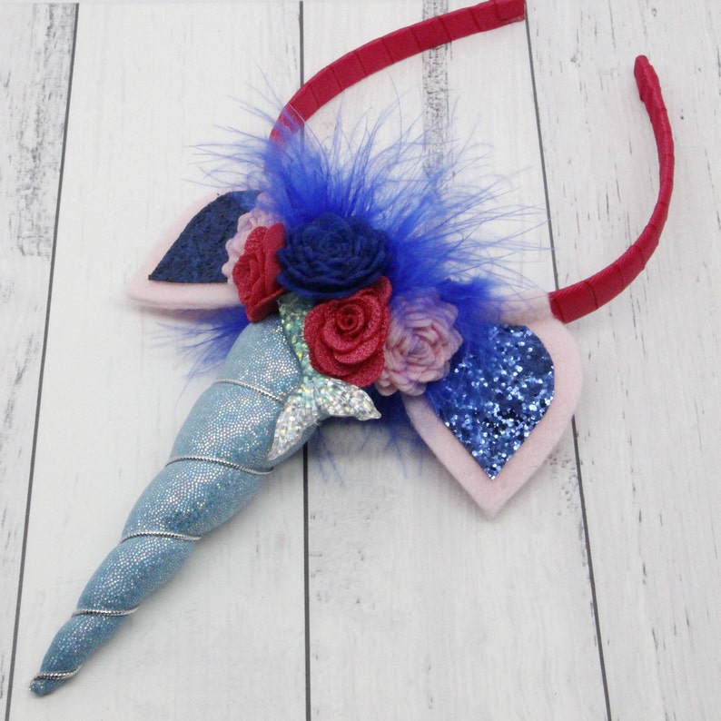 Party Outfit. Mermaid Hair Accessory Girls Unicorn Horn Headband
