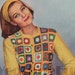 Crochet Pattern Vintage 1950s Lady's Jacket/Cardigan. Granny Squares. Knitted Sleeves.