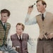 Vintage Knitting Pattern Men's Waistcoats 3 Designs. 38 to 40 Inch Chest.